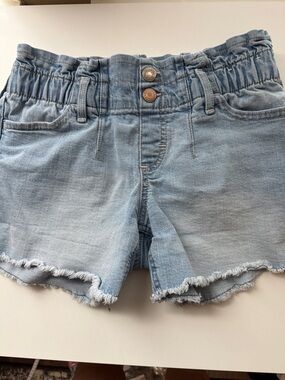 abercrombie kids Light Blue Mid-Rise Denim Shorts